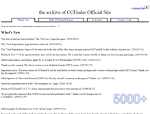 Tablet Screenshot of ccfinder.net